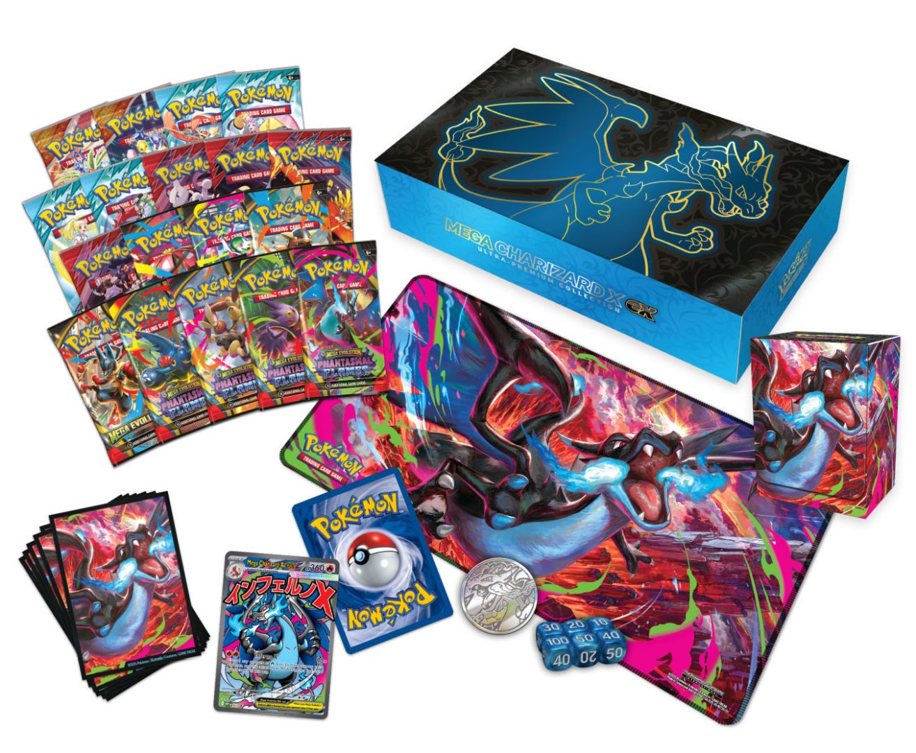 Pokémon Mega Evolution Ultra-Premium Collectie: Mega Charizard X ex (2025) (18 Boosters)